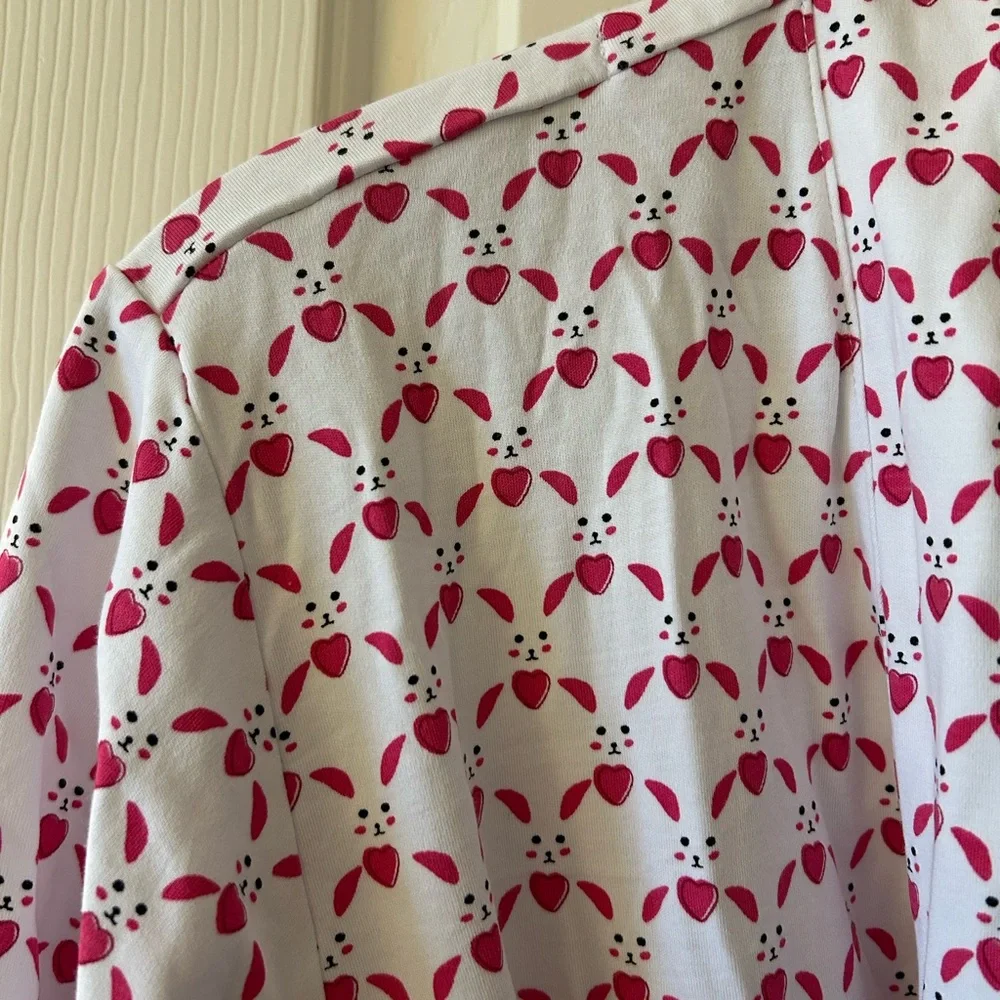 Roller Rabbit White and Pink Patterned Robe - Picture 2 of 4